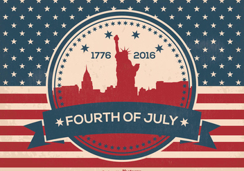 Fourth of July Illustration - vector gratuit #373901
